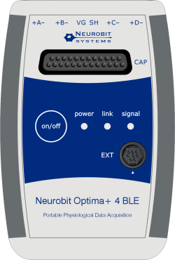 Neurobit Optima+ 4 BLE - Przenony sprzt do neurofeedbacku, biofeedbacku i pomiarw sygnaw fizjologicznych