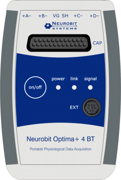 Neurobit Optima+ 4 BT - Przenony sprzt do neurofeedbacku, biofeedbacku i pomiarw sygnaw fizjologicznych