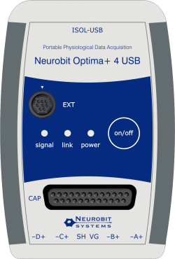 Neurobit Optima+ 4 USB - Przenony sprzt do neurofeedbacku, biofeedbacku i pomiarw sygnaw fizjologicznych